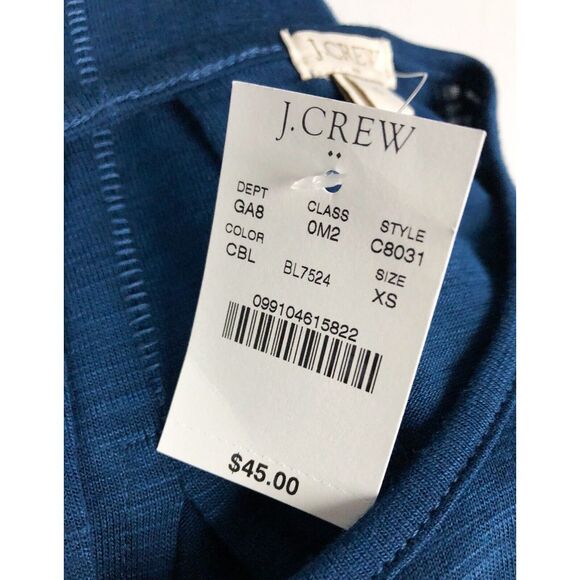 NWT J. Crew Women Size XS Sleeveless Blue Tank Top C8031 ( $45) - Picture 6 of 7